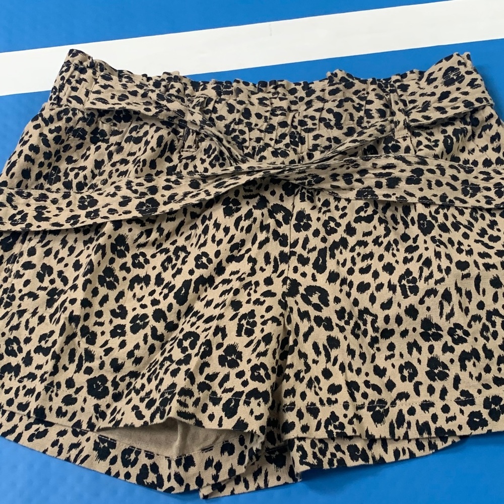 Cheetah print shorts - small